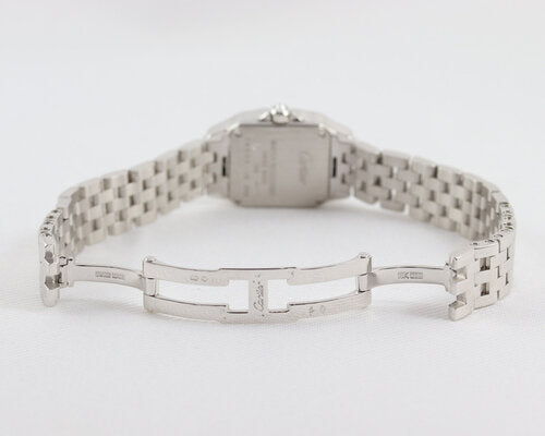 Cartier Ladies Santos Demoiselle Diamond 18ct White Gold Quartz Watch, 18ct white gold bracelet with a double-fold hidden 18ct white gold clasp, with Cartier Box and Cartier service papers dated 2018