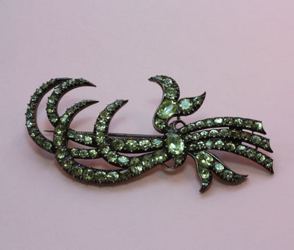 Antique Chrysoberyl Brooch