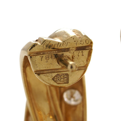 Cartier Diamond Set Gold Constellation Trinity Hoop Earrings