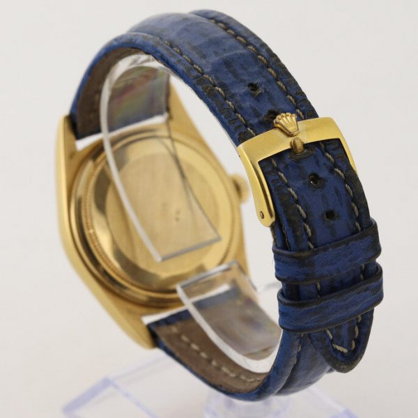 Vintage Rolex Datejust 16018 18ct Yellow Gold 36mm Watch with Tapestry Dial, Circa 1987