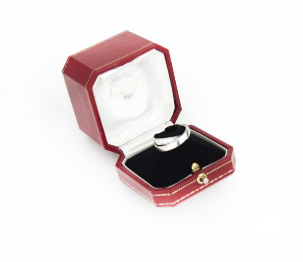 Cartier 1.00ct Diamond and 18ct White Gold Criss Cross Ring