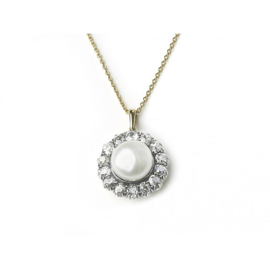 Antique Victorian Pearl and Diamond Pendant, 1.70 carats