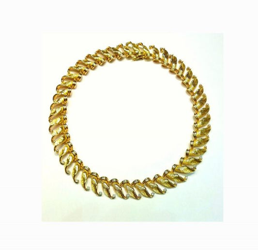 Vintage 18ct Yellow Gold and Diamond Collar Necklace, Circa 1950's