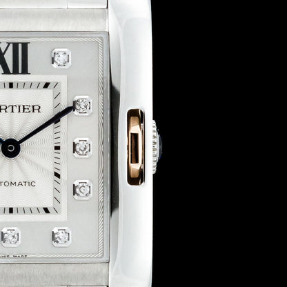 Cartier Tank Anglaise WT1000025 Steel and Rose Gold Watch with Box and Papers and Cartier Warranty, 2014 Unworn and Mint Condition