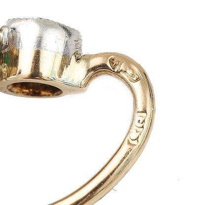 Art Deco 4ct Emerald and Diamond Cluster Drop Earrings