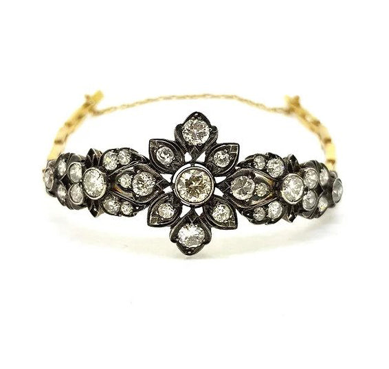 Antique Old Cut Diamond Bracelet, 6.00 carats