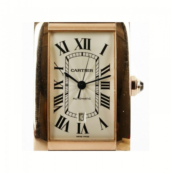 Cartier Tank Americaine XL Automatic 18ct Rose Gold Gents Watch
