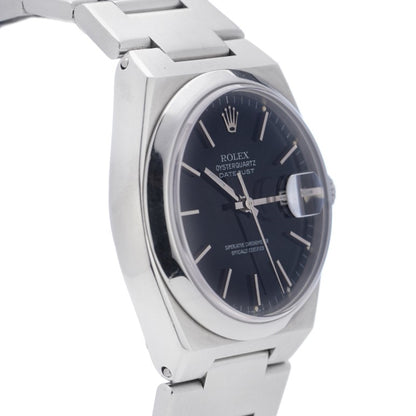 Vintage Rolex Oysterquartz Datejust 17000 Steel Watch with papers