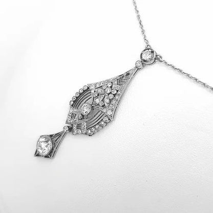 Belle Epoque 1.50ct Diamond and Platinum Pendant