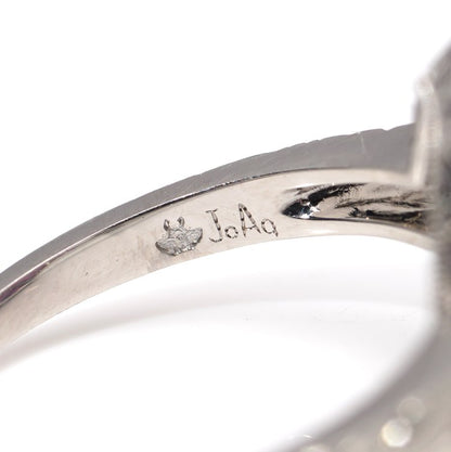 Art Deco Style Ruby and Diamond Cluster Dress Ring