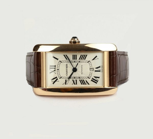 Cartier Tank Americaine XL Automatic 18ct Rose Gold Gents Watch