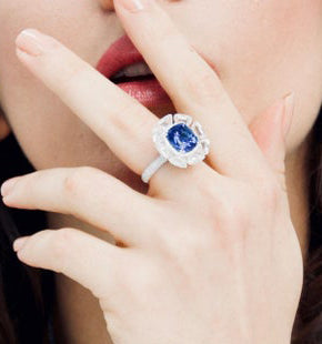 Cushion Cut Tanzanite and Diamond Cocktail Ring, 11.74ct total, 18ct Gold