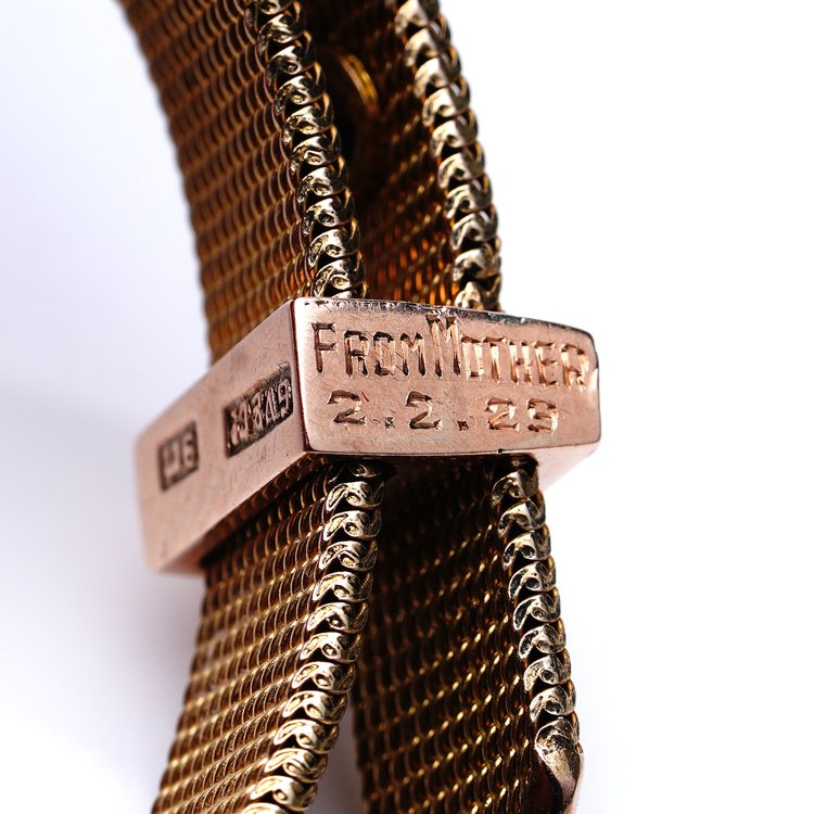 Vintage Gourdel Vales and Co Belt Bracelet with Rose Cut Diamond and Rubies