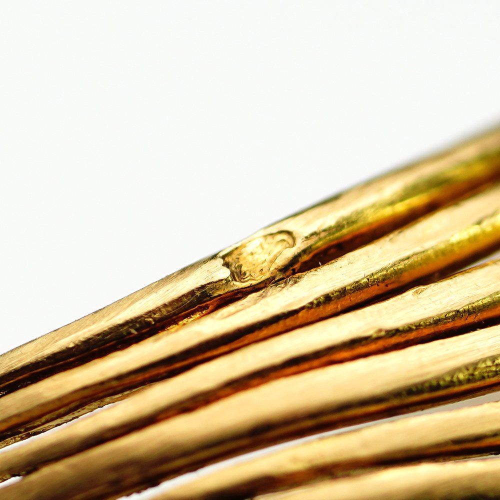 Vintage 1940s Tutti Frutti Floral Cluster Ring French Hallmark