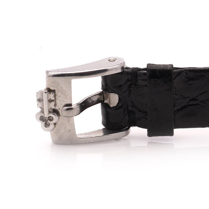 Vintage Corum 18ct White Gold Watch with Diamond Bezel, 1.52 carat total