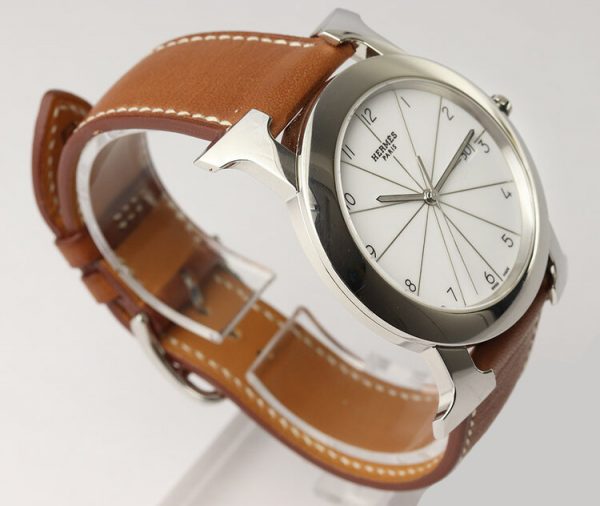 Hermes Heure H Ronde HR1.710 Steel Quartz Watch, Box and Papers