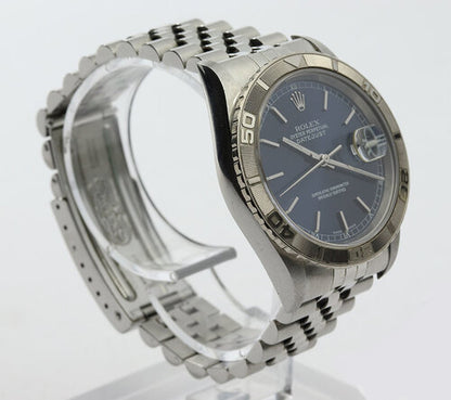 Rolex Datejust Turn-O-Graph 16264 Stainless Steel Watch, Blue Dial