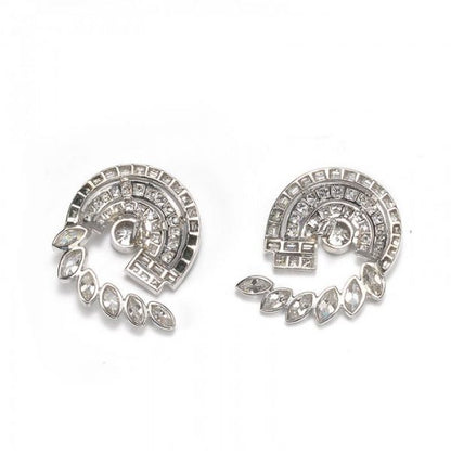 Vintage 1950s Diamond Earrings in Platinum, 6.75 carats