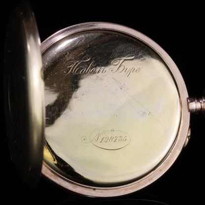 Pavel Buhre Antique Gold Presentation Hunter Case Pocket Watch, c.1890