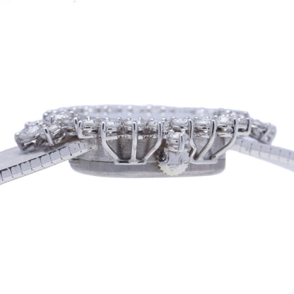 Movado Zenith 18ct White Gold Manual Watch with Diamond Bezel