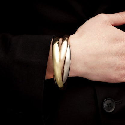 Vintage Cartier Tri Gold Trinity Bangle Bracelet
