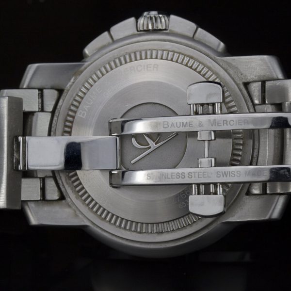 Baume and Mercier Capeland 44mm Steel Automatic Chronograph Watch