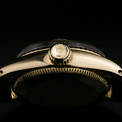 Vintage Rolex Ladies Datejust 18ct Yellow Gold Automatic Watch with Rare Silver Dial, Circa 1969