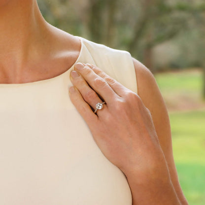 Antique Art Deco 1.85ct Old European Cut Diamond Solitaire