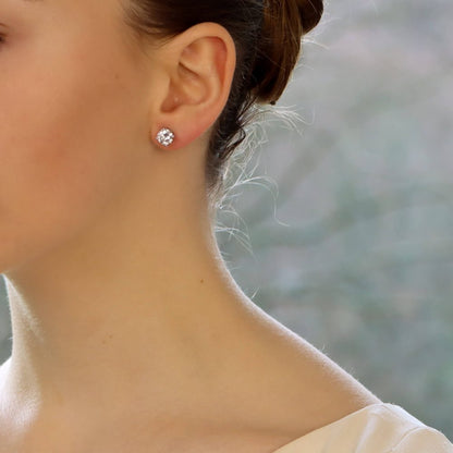 Solitaire Diamond Stud Earrings 2.46 Carats