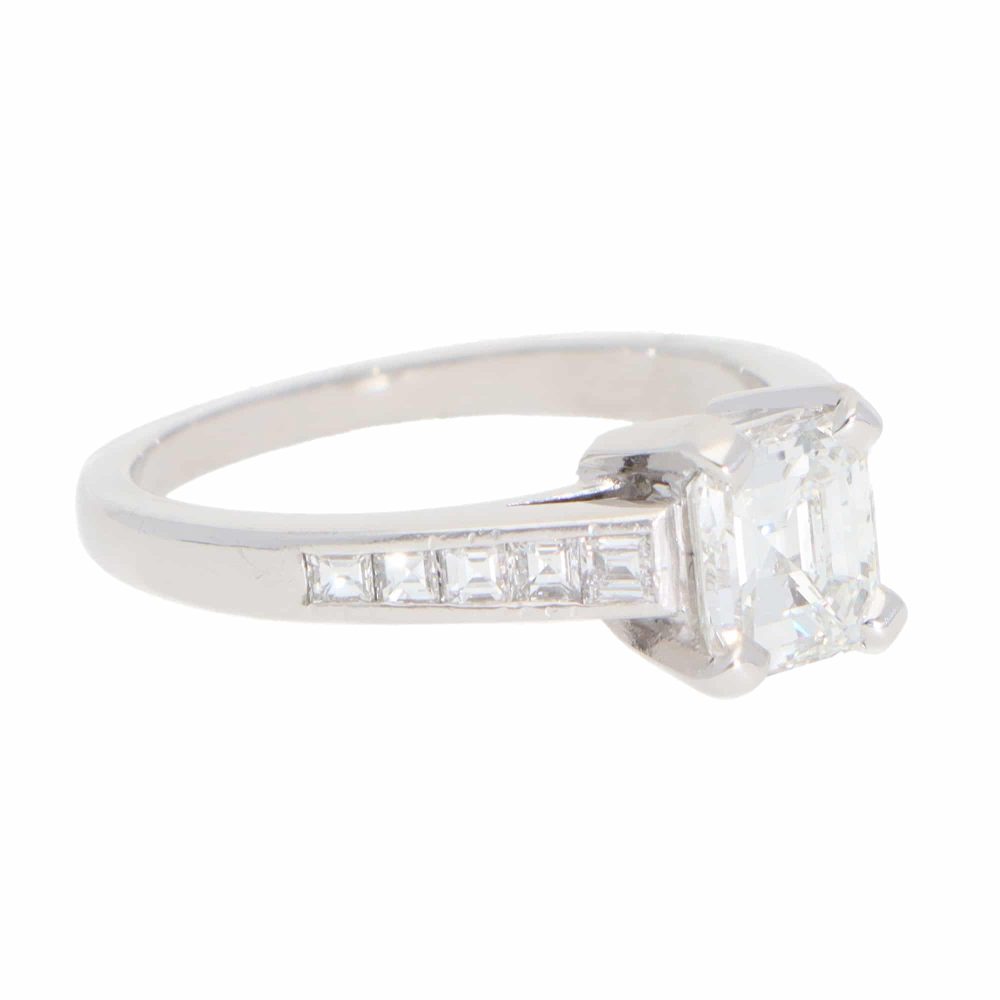 Vintage 1.04 Carat Diamond Ring In Platinum