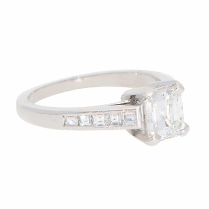 Vintage 1.04 Carat Diamond Ring In Platinum