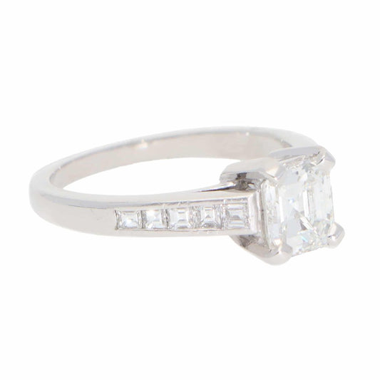 Vintage 1.04 Carat Diamond Ring In Platinum