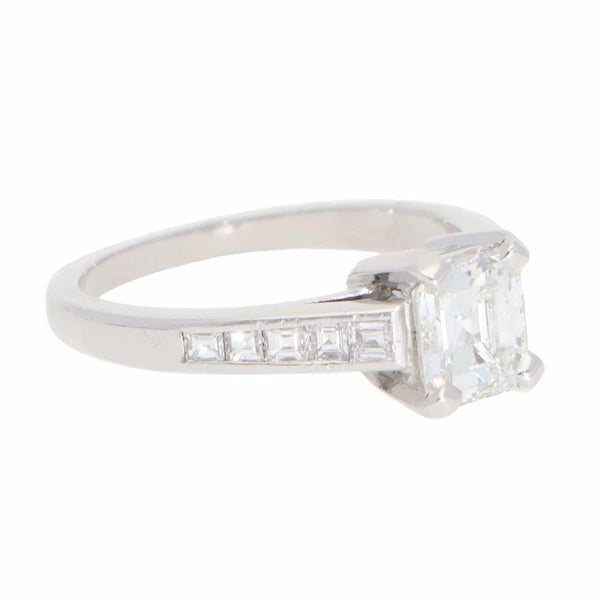 Vintage 1.04 Carat Diamond Ring In Platinum
