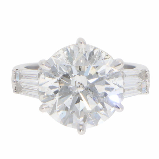 Five Stone 7.63 Carat Diamond Ring In 18 Carat White Gold