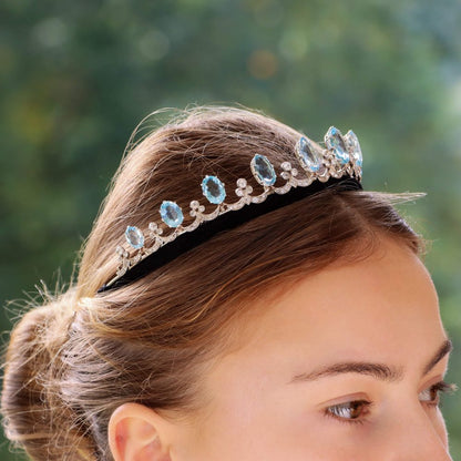 Antique Art Deco Aquamarine and Diamond Convertible Tiara Necklace