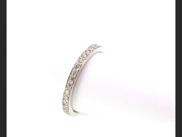 Diamond Half Eternity Ring, Platinum