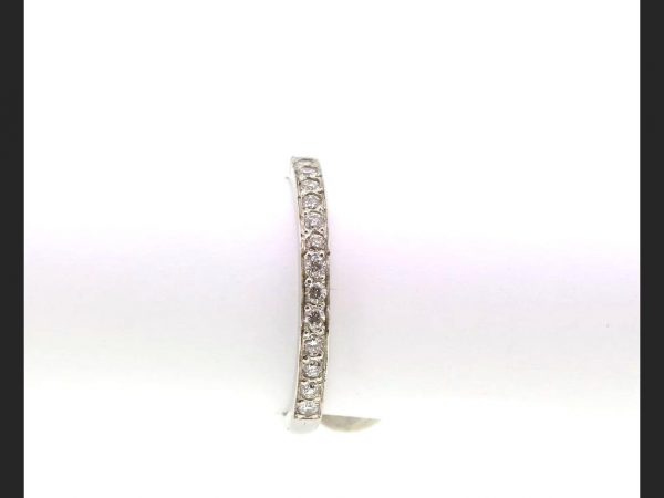 Diamond Half Eternity Ring, Platinum