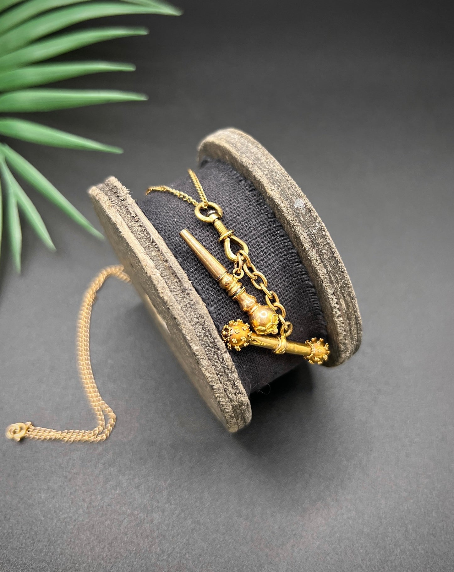Rare French Antique 18 Carat Gold Pocket Watch Key, T-bar & Swivel Pendant, Circa 1900