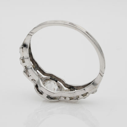 Art Deco 2.10ct Old Mine Cut Diamond Seven Stone Engagement Ring in Platinum