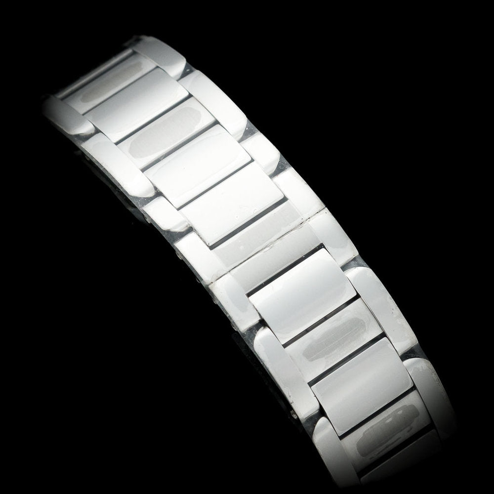 Cartier Tank Anglaise WT1000025 Steel and Rose Gold Watch with Box and Papers and Cartier Warranty, 2014 Unworn and Mint Condition