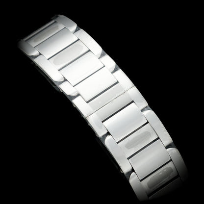 Cartier Tank Anglaise WT1000025 Steel and Rose Gold Watch with Box and Papers and Cartier Warranty, 2014 Unworn and Mint Condition