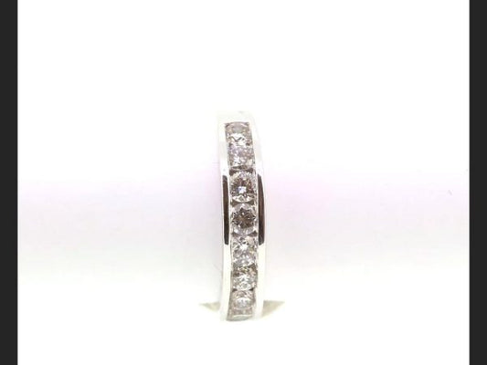 Half Eternity Diamond Ring, Channel set, 0.80 carats