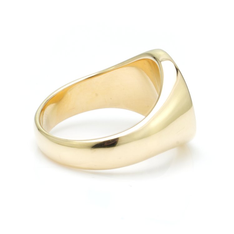 Vintage 18ct Yellow Gold Signet Ring with Coat of Arms, Circa 1970s