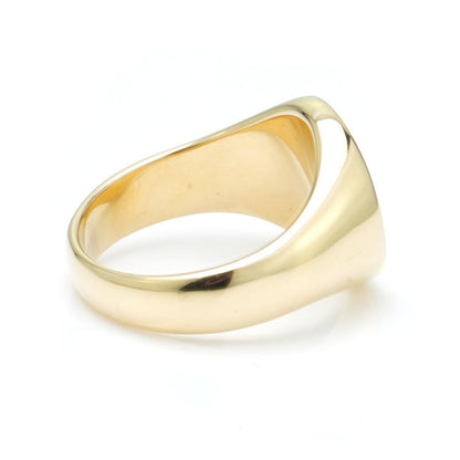 Vintage 18ct Yellow Gold Signet Ring with Coat of Arms, Circa 1970s