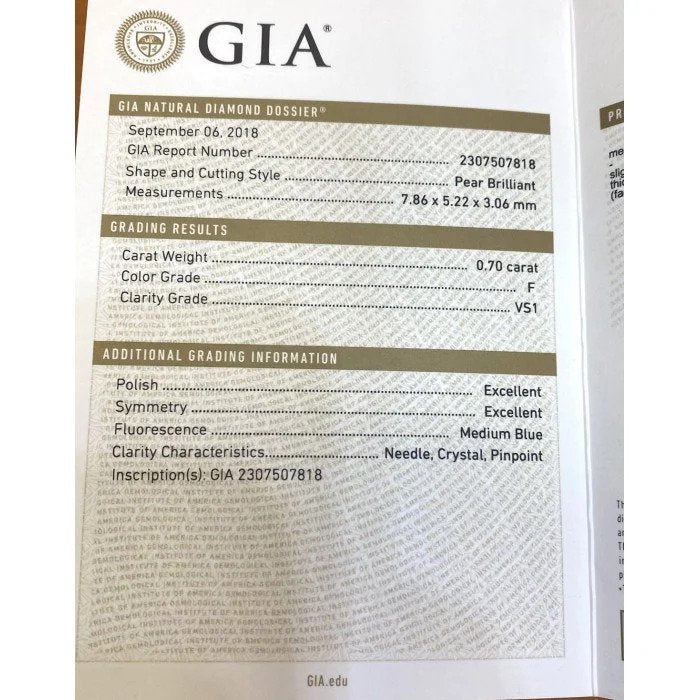 GIA Certified 5.1ct Diamond Pear Cluster Drop Earrings