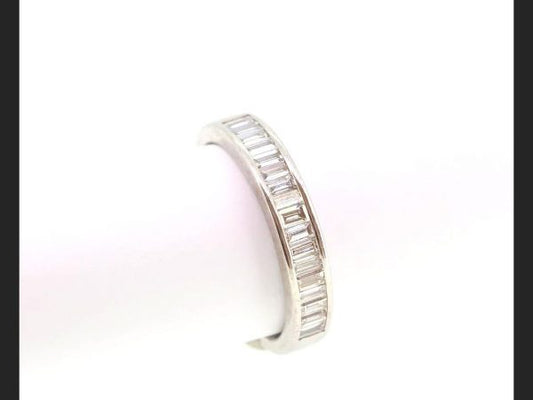 Half Eternity Diamond Ring, Channel set, 0.85 carats