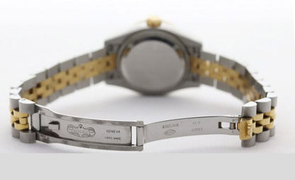 Rolex Lady Datejust Steel and Gold Watch, Gold Dust Diamond Dial Bezel