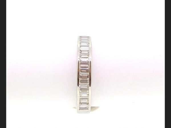 Half Eternity Diamond Ring, Channel set, 0.85 carats