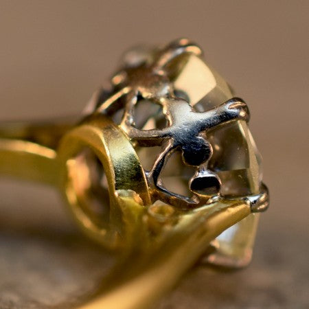 4.06ct Diamond Solitaire Engagement Ring in 18ct Yellow Gold