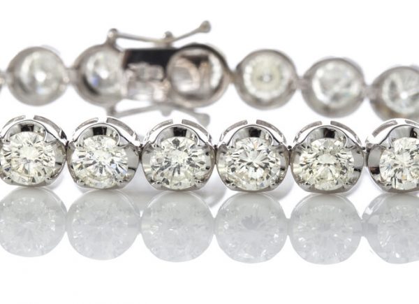 Vintage Diamond Tennis Bracelet, 18ct White Gold, Circa 1970s